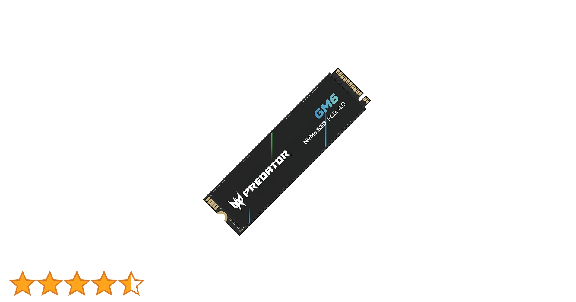 acer Predator GM6 1TB M.2 NVMe PCIe 4.0 SSD - Read Speed up to
